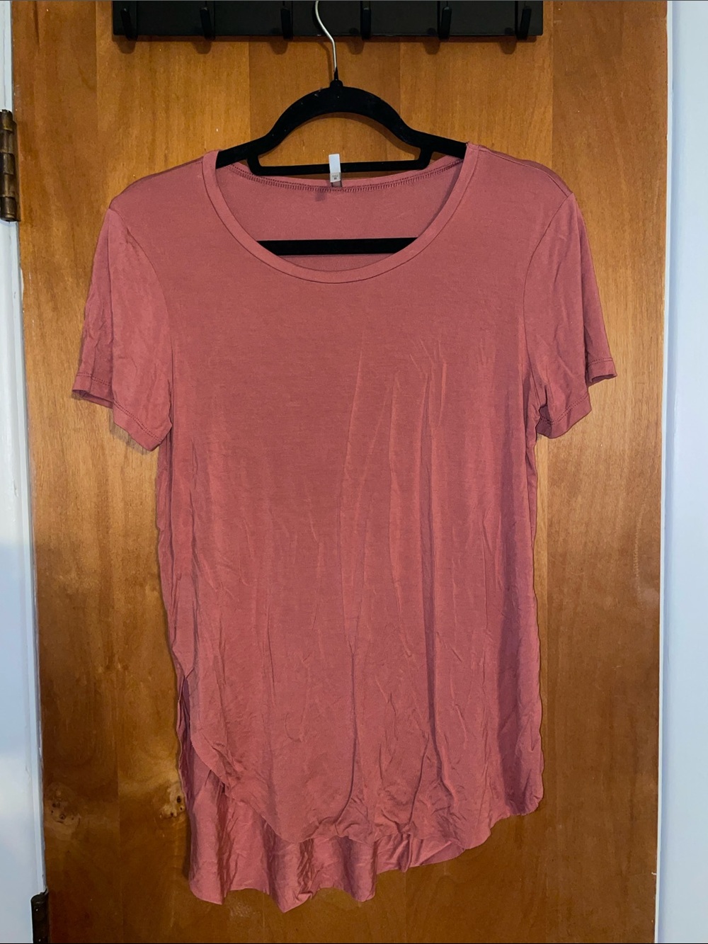 BKE Women's Short Sleeve Scoop Neck Tee - Rose